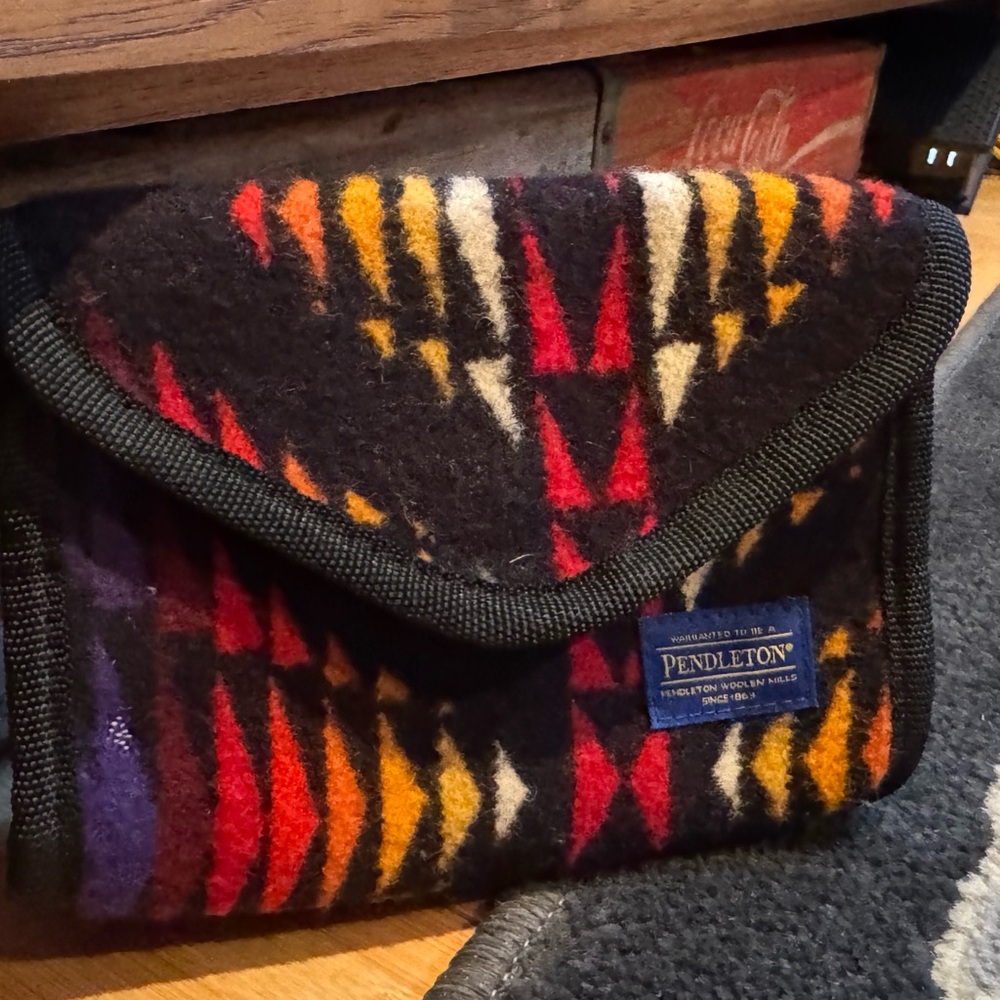 Pendleton Woolen Mills travel bag - Multicolor wool for jewelry, make up, etc.